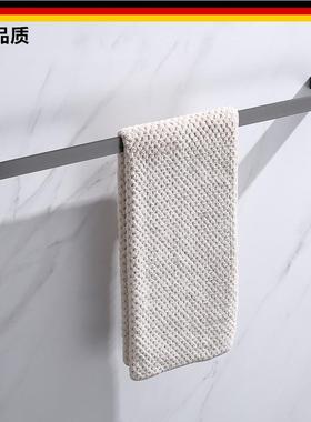 出口德国北欧枪灰色毛巾架浴室毛巾单杆卫生间五金挂件厕所毛巾挂