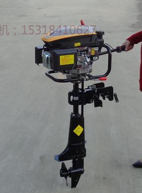 枞阳县汽油船挂机小型船用方向机挂桨机冲锋舟船尾机舷外机