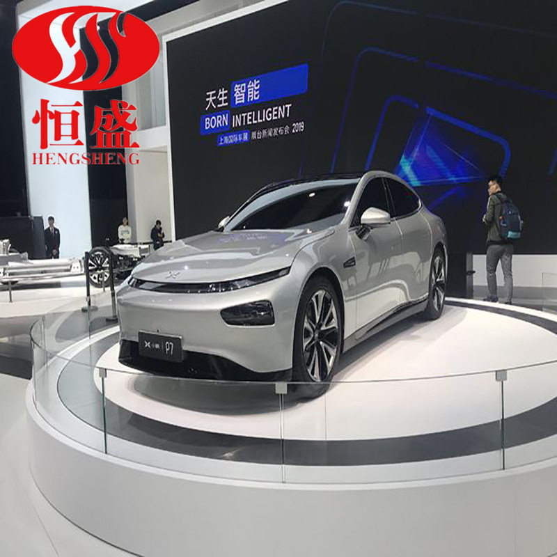 两轮三轮电动旋转台直播间拍照摄影台高级汽车旋转展示平台