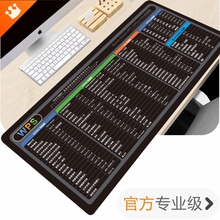 鼠标垫超大号cad快捷键大全ps黑色wps办公excel软件ug pr键盘桌垫