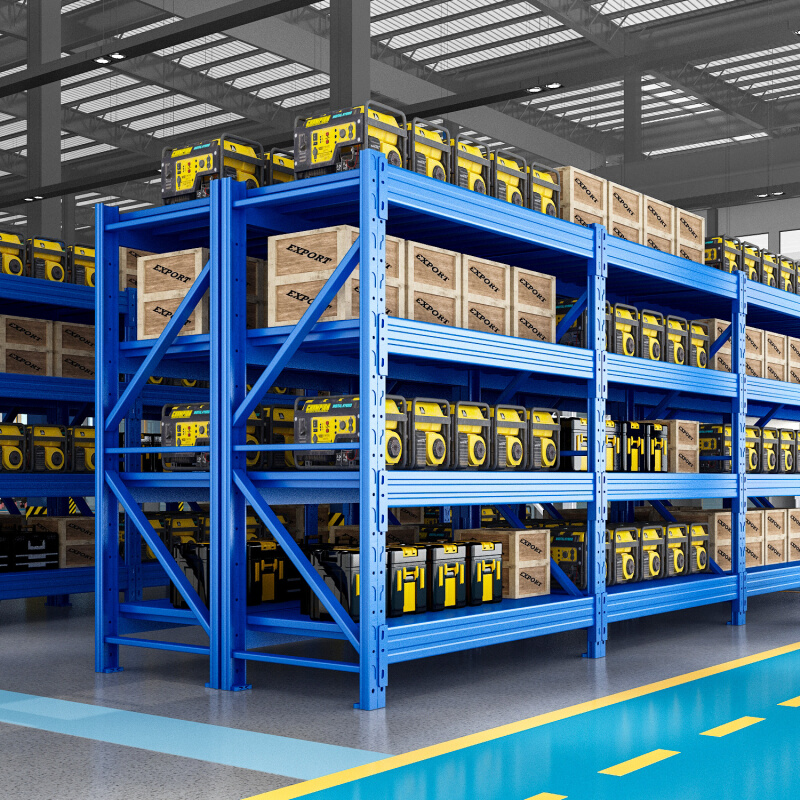 仓储货架多层加厚展示架重型货架可调节快递储物架轻型仓库置物架