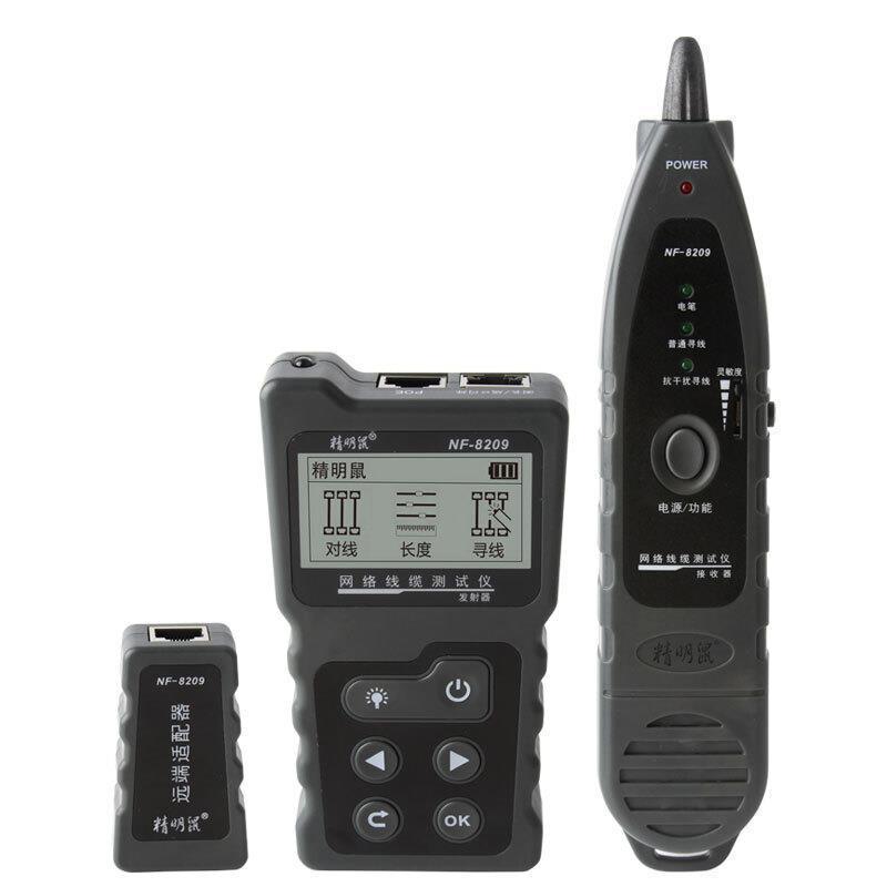精明鼠 NF-8209中文 多功能寻线模式长度断点测线仪找线器寻线仪