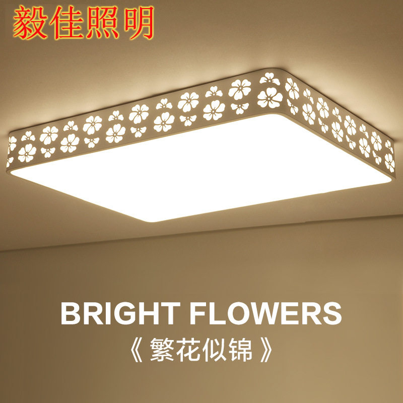 包邮LED吸顶灯客厅灯简约遥控卧室长方形餐厅厨卫阳台书房灯具