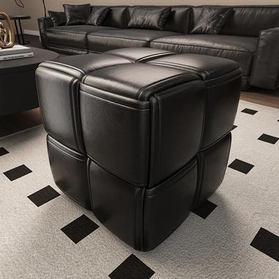 魔方凳子家用沙发凳实木门口换鞋凳轻奢感布艺脚踏坐墩小mω其mω