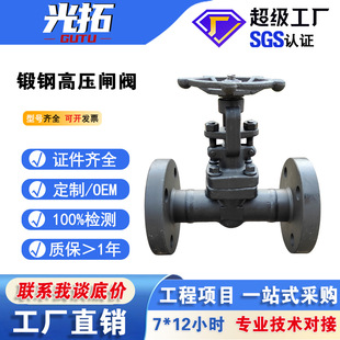 A105高压锻钢法兰闸阀材质Z41H耐高温高压蒸汽小口径 锻钢闸阀