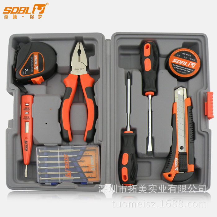 圣德保罗15件套家用工具组合套装SD-007-A
