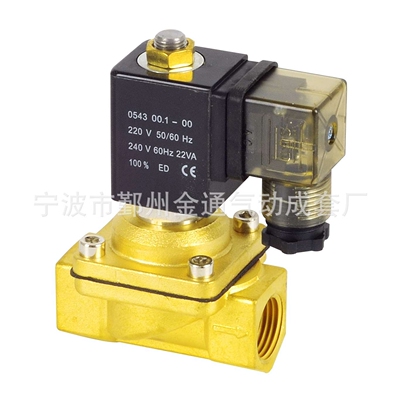 金通电磁阀PU220-03A直动式新恭常闭单向电子排水阀 DN10高温全铜