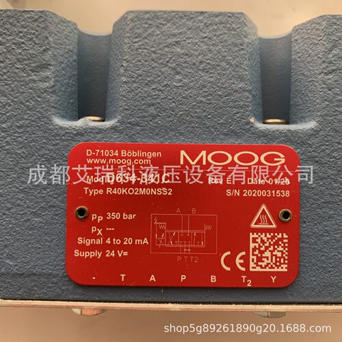 美国MOOG穆格D634-341C伺服阀