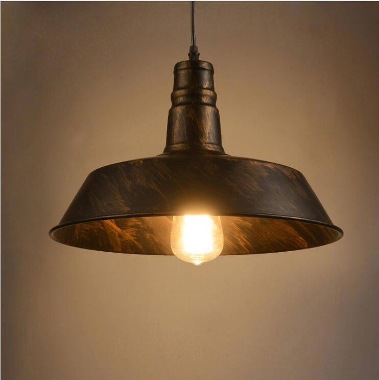 铁艺复古工业风吊灯创意个性餐厅店铺北欧艺术装饰酒吧锅盖吊灯具