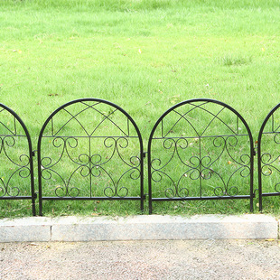 花园小围栏铁艺落地花架欧式 饰栅栏 户外公园小篱笆室外草坪园地装