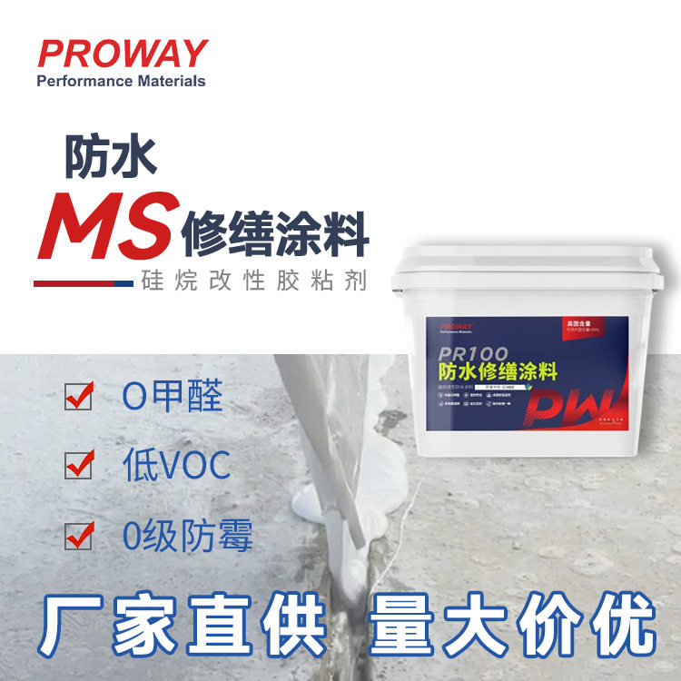 佛山源头厂家硅烷改性聚醚防水涂料建筑房屋修缮楼顶管道填缝环保