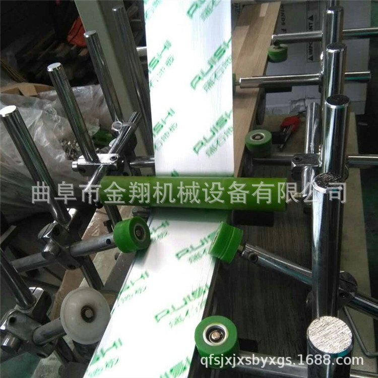 多硅胶轮调试 竹木护墙板包覆机 600刮胶pvc包覆机 木工机械现货