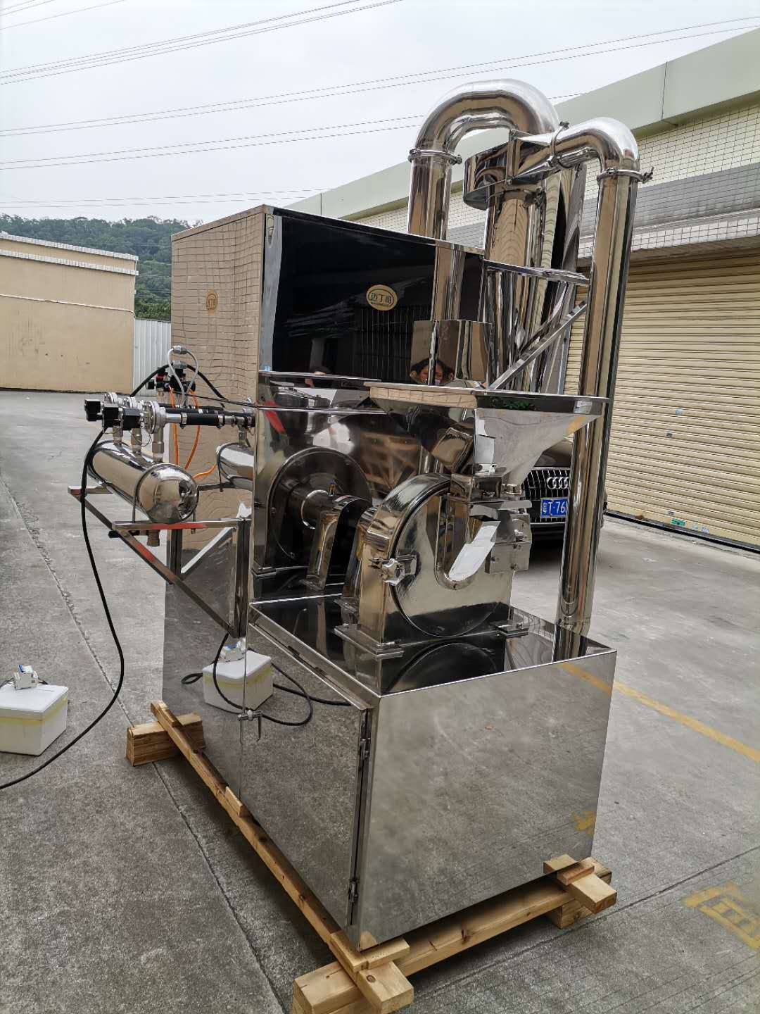 沙克龙除尘自动下料粉碎机调料香料工业脉冲除尘粉碎机器
