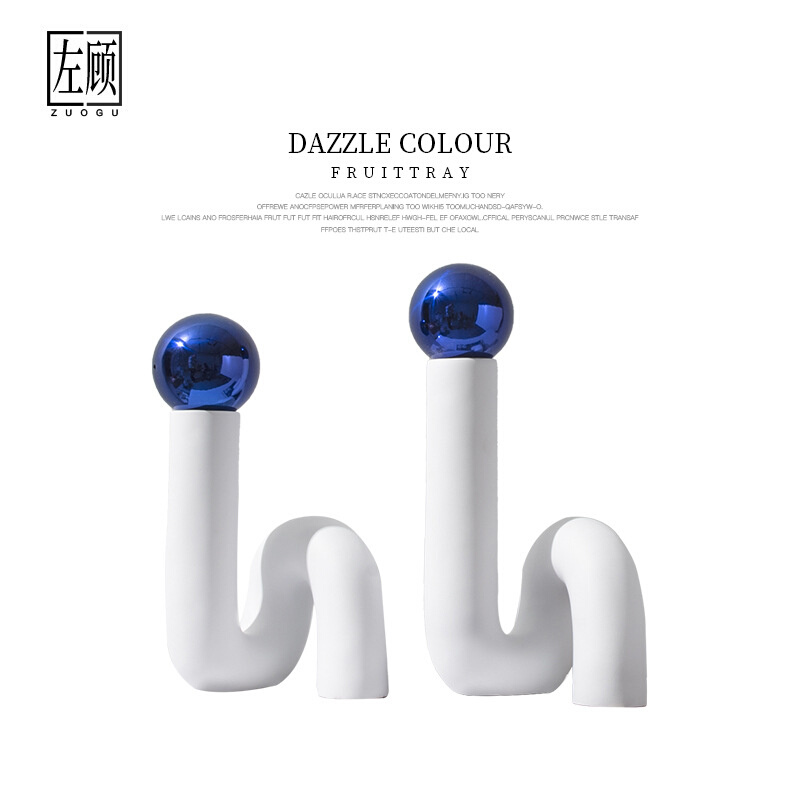 轻奢风玄关台面艺术品摆件后现代简约创意样软装饰品酒店别墅配饰