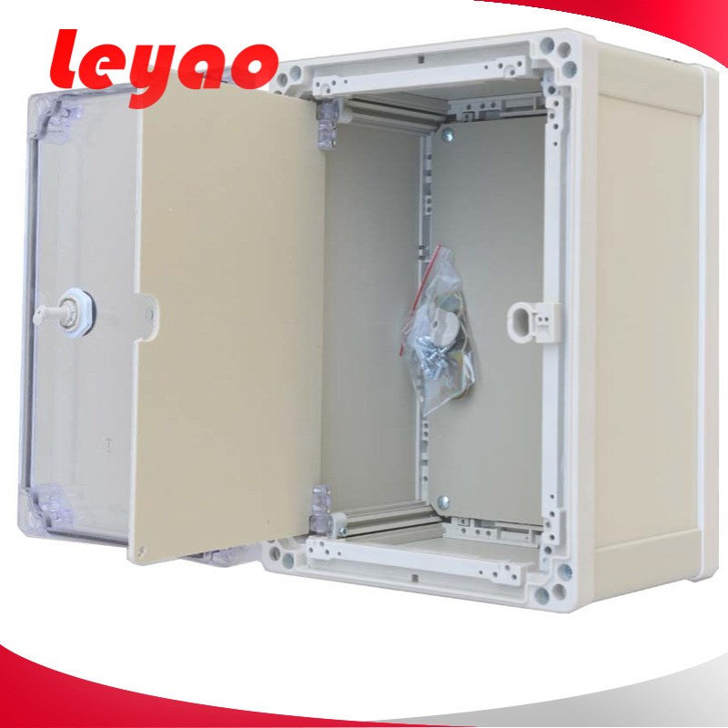 带中门内门监控电源检修箱 塑料配电箱 透明防水箱 600*500*300