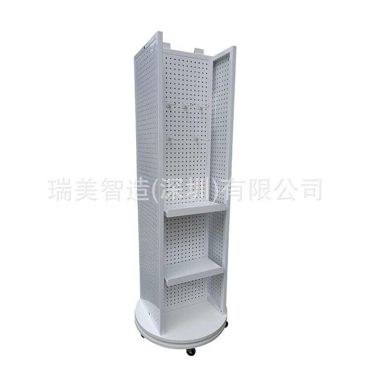 厂家生产 落地式可旋转洞洞板架 孔板展示架 五金工具货架