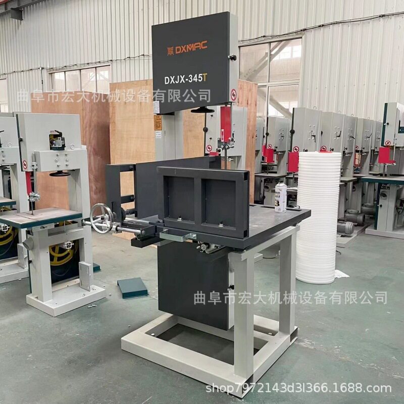 烧纸铜钱纸无齿切纸锯 海绵泡沫树脂发泡板切割带锯机立式木工锯