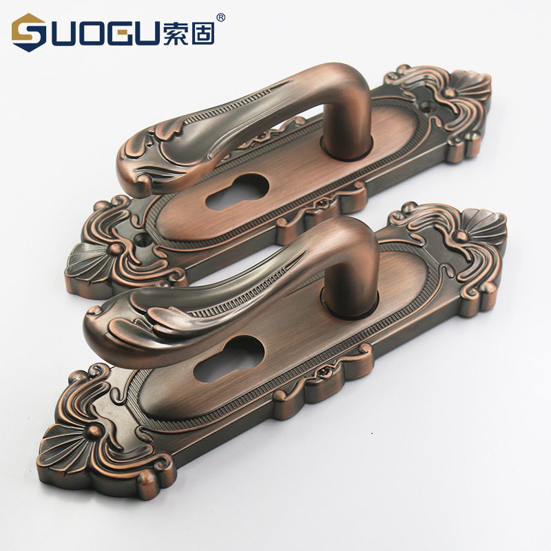 欧式房门门 锌合金门锁房门锁静音分体实木门锁卧室门锁房间门锁