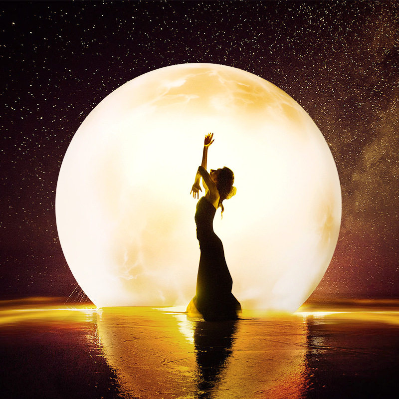 led星球灯八大行星发光圆球灯彩绘图案2米滚塑艺术PE塑料球