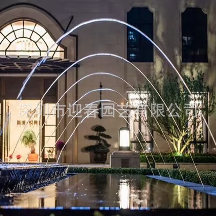 网红户外光亮波光跳泉喷头全套