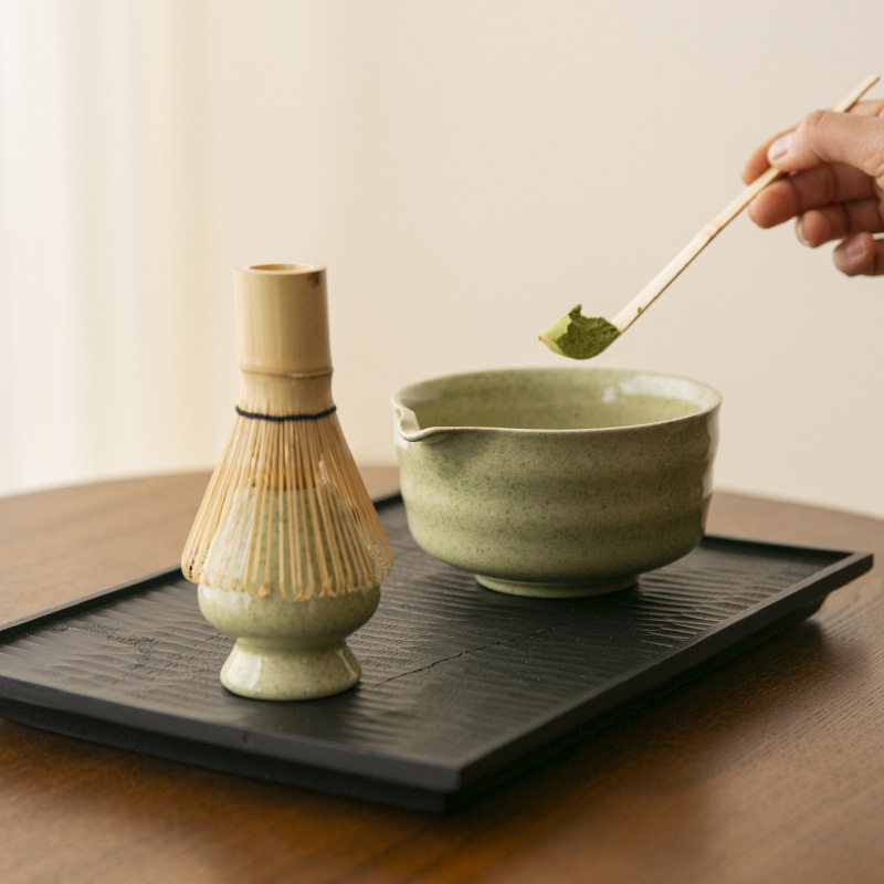 跨镜日式抹茶碗陶瓷打抹茶用套装茶筅竹子抹茶刷百本立宋代点茶道