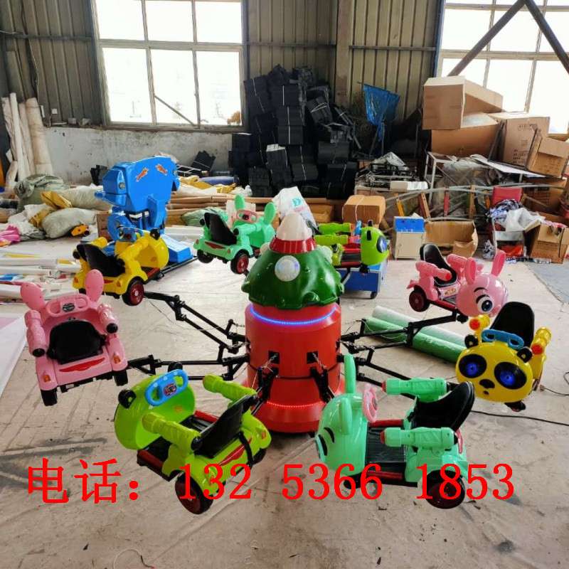 儿童广场旋转升降木马转马游乐设备公园玩具小型12座音乐飞机娱乐