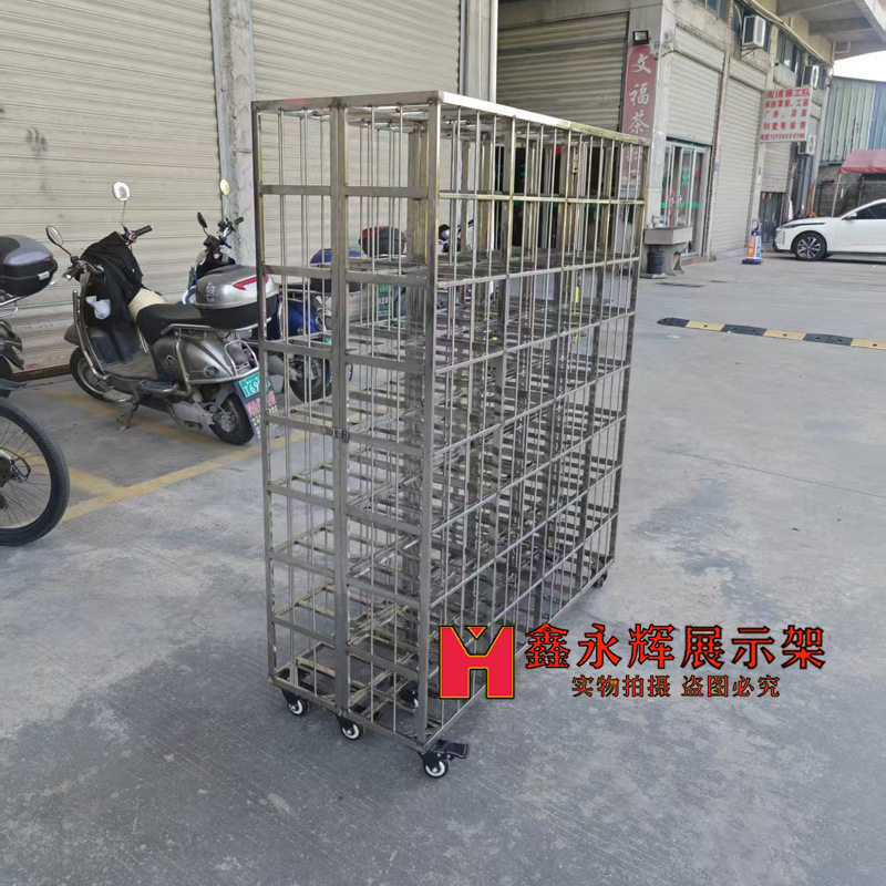 创业地摊鞋架可移动鞋子货架可折叠摆摊鞋架不锈钢快闪店鞋子货架