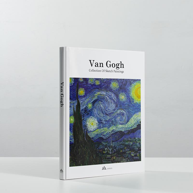 vangogh艺术画册样板间装饰品客厅书房桌面软装创意摆件真书