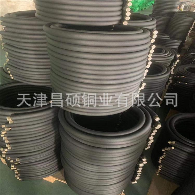 供应6.35-22.2保温铜管PVC绝缘铜管抗压耐腐蚀包塑紫铜管