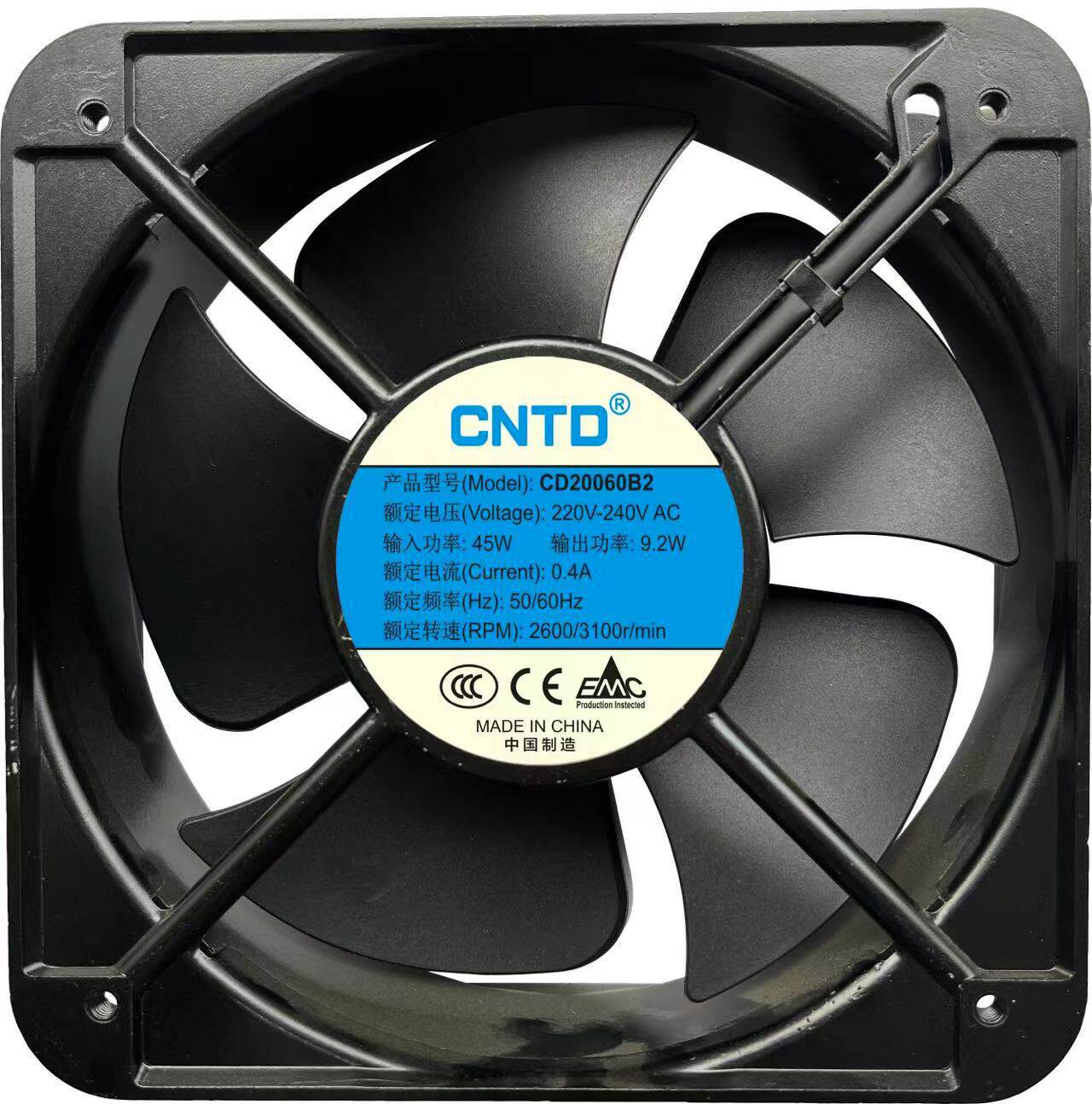 供应滚珠轴流风扇110V220V380V电焊机机柜CD20060B2交流散热风扇