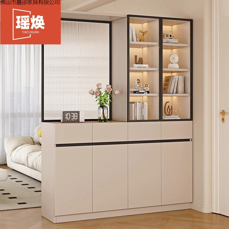 实木玄关柜鞋柜一体靠墙家用门口隔断柜小户型收纳储物柜迎门