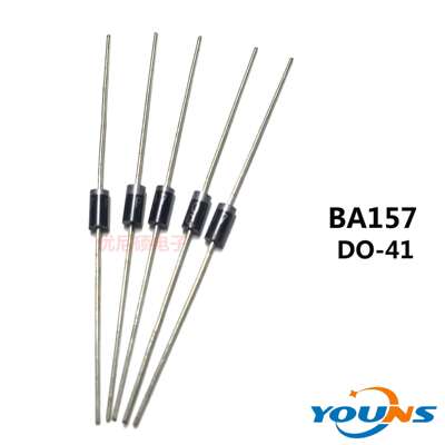 直销直插BA157快恢复二极管1A/400VDO-41封装