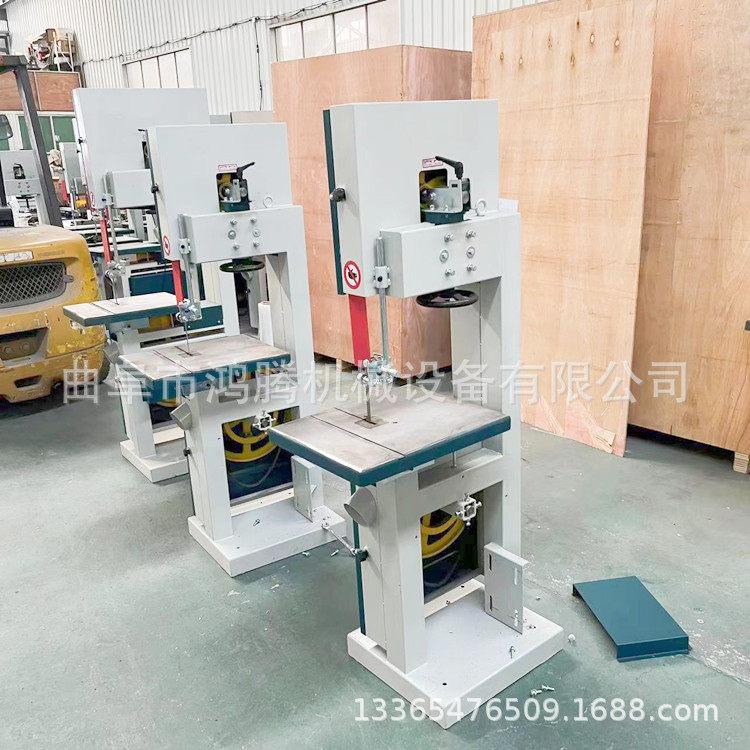 塑胶乳胶橡胶管材料切割锯 立式346木工带锯机现货 改滑轨推台