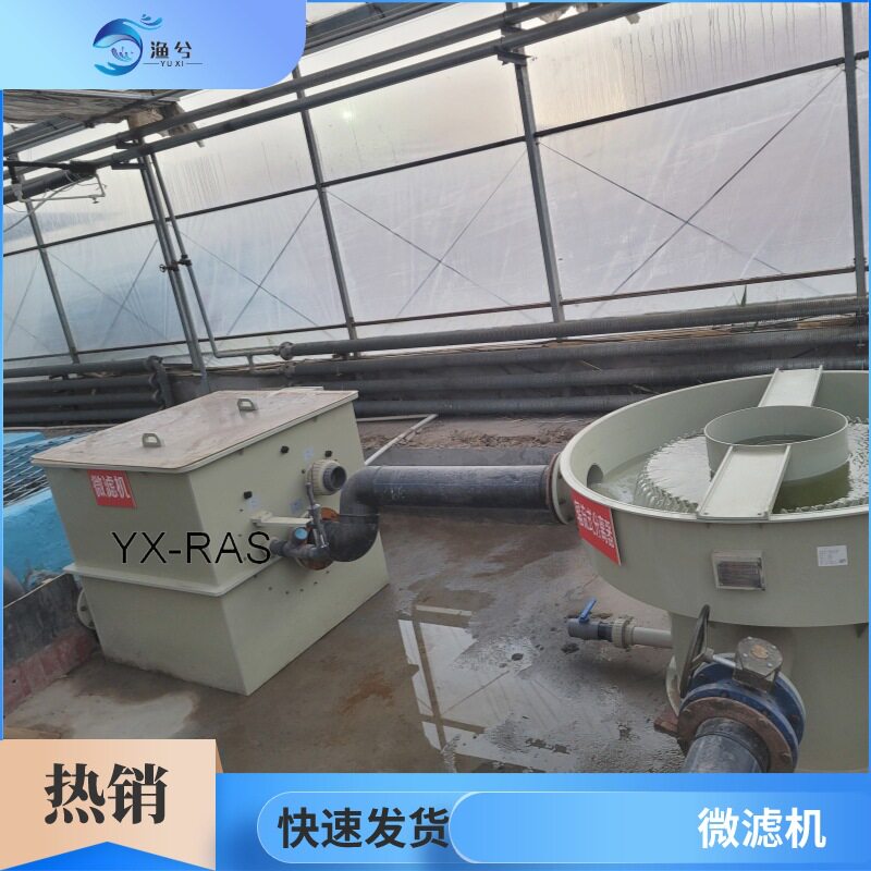 转鼓微滤机锦鲤鱼池净水过滤设备过滤智能全自动排污