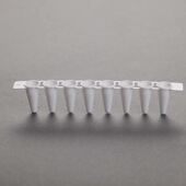 0.2mL PCR 8联排管盖 Virya 光学平盖透明管 荧光定量3310203