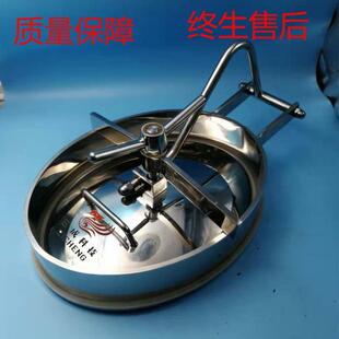 304不锈钢椭圆内开人孔压力人孔盖快开人孔盖侧人孔