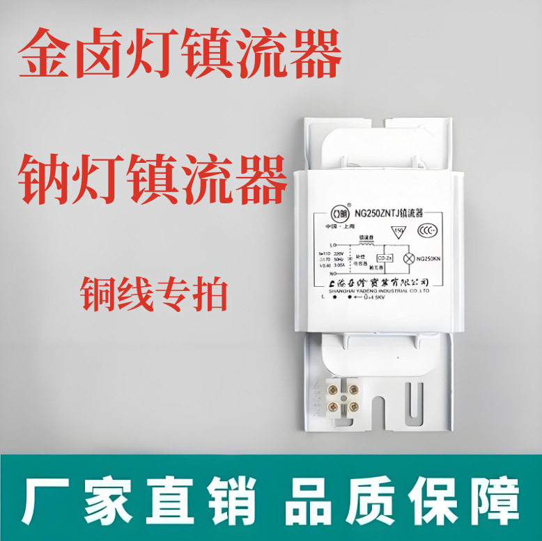 亚明金卤灯GM钠灯NG70W100W150W250W400W1000W铜线铜芯电感镇流器