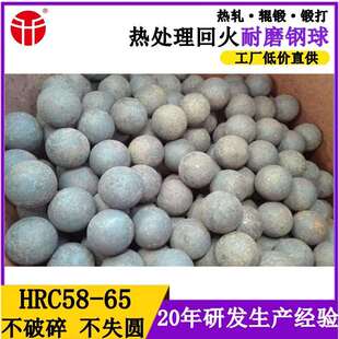 铁矿专用锻打耐磨钢球高硬度研磨球热轧实心铁球