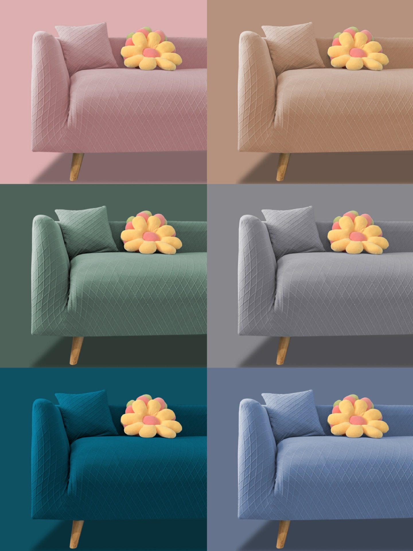 懒人沙发套罩全包卍能套简约现代防猫抓四季沙发垫弹力布艺