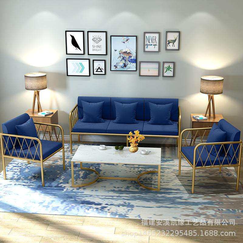 北欧懒人布艺沙发组合现代简约家用小户型双人沙发客厅单人沙发