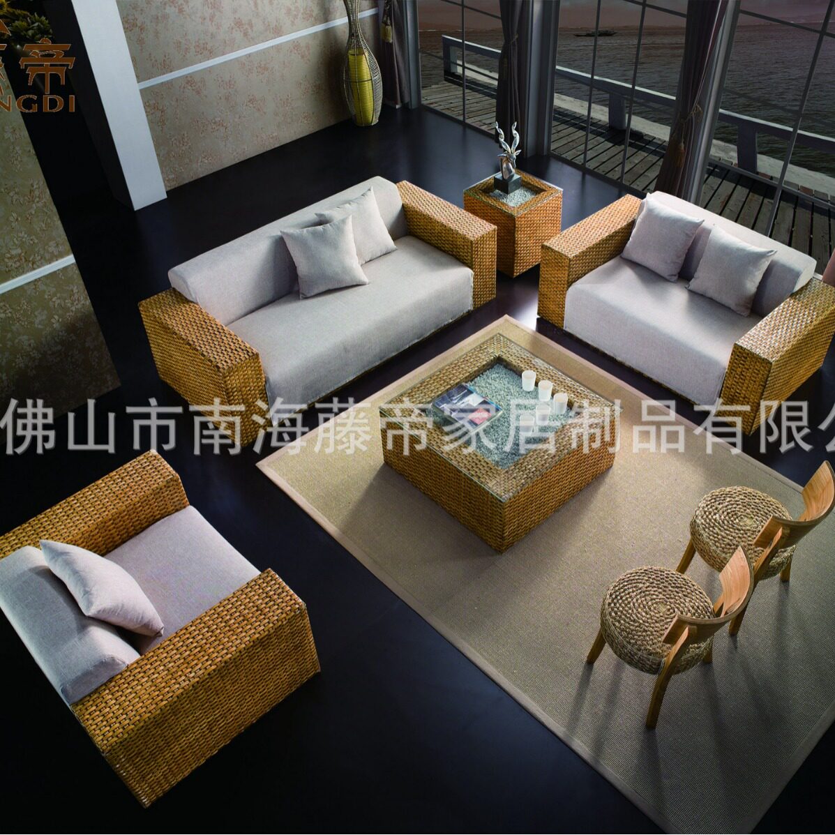 东南亚藤沙发藤家具组合藤竹沙发进口藤制别墅酒店配套家具订置