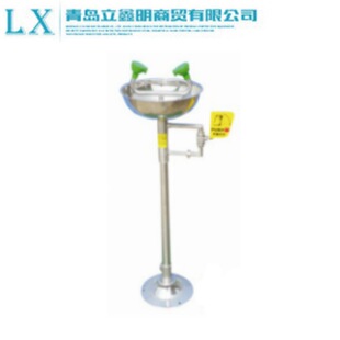 单洗眼洗眼器 防冻型 304不锈钢排空防冻立式 洗眼器