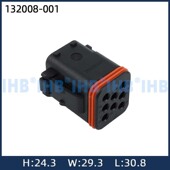 接插件端子 132008 001汽车防水连接器 对插车用公母线束