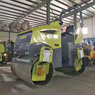 现货座驾式钢轮压路机新双驱双振幅双轮座驾式压路机振动压路