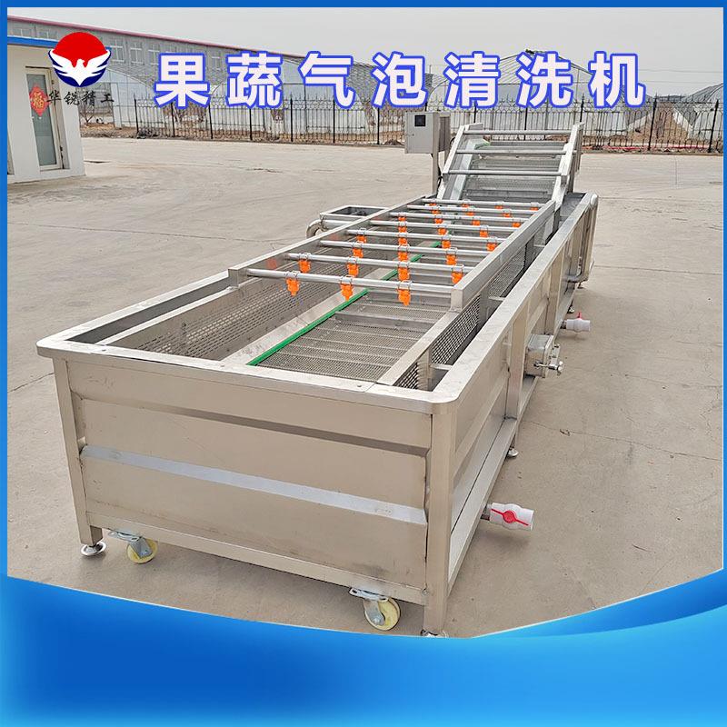 商用果蔬气泡清洗机海蜇清洗加工设备小龙虾高压鼓泡式清洗机果