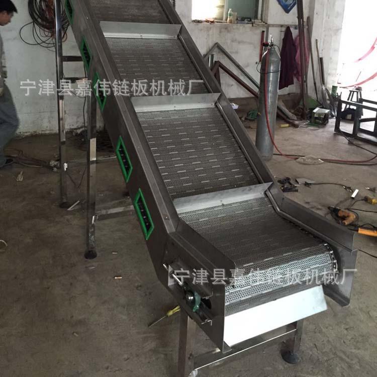 厂家定制金属链板输送机数控机床链板排屑机不锈钢链板输送机