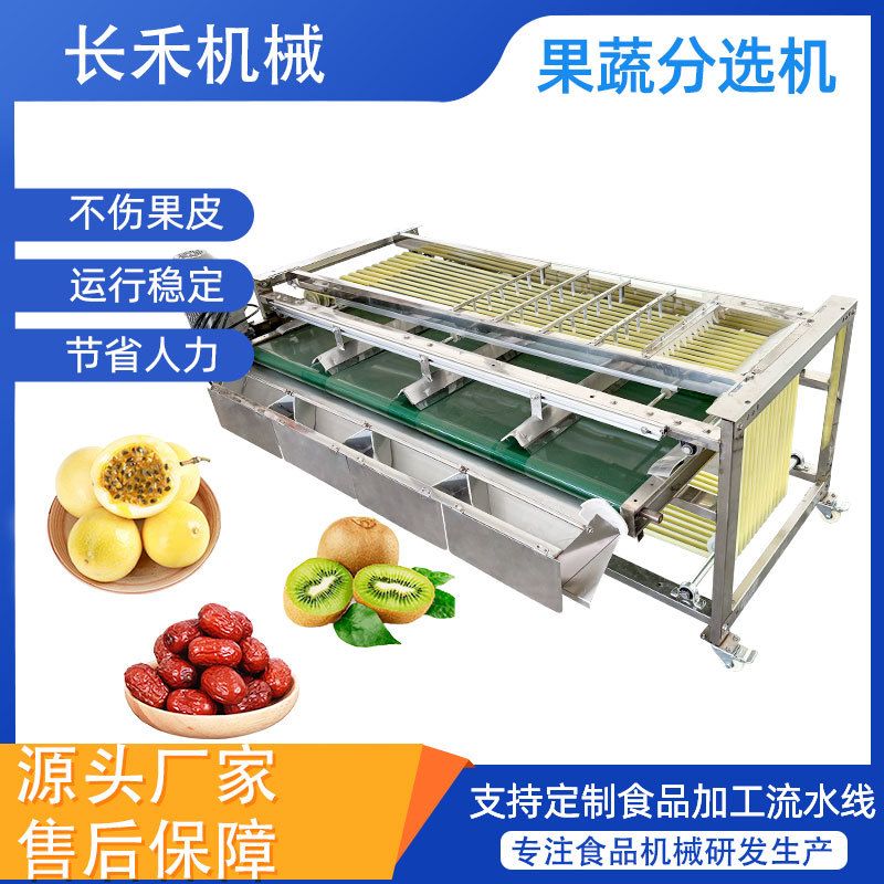 果冻橙分级机 砂糖橘青核桃火龙果毛桃分拣机 轨道式选果机