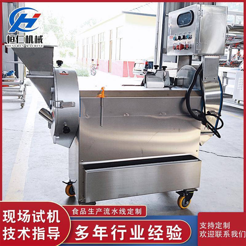 全自动豆角切菜机 双头蔬菜切丝机 不锈钢土豆切片机