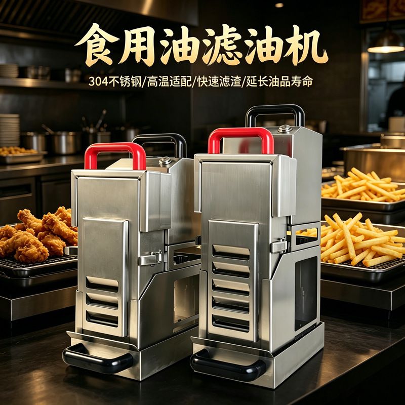 滤油机快餐餐饮油炸食品生产食用油过滤设备小型滤油车