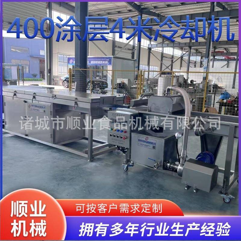 冻干水果裹巧克力机巧克力涂层设备 400型涂层设备加4米长冷却线